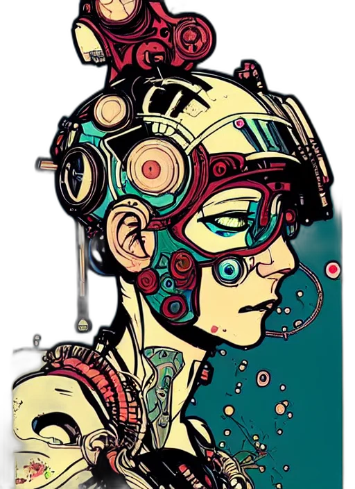 robot, mask, face, cyberpunk transparent PNG cut-out