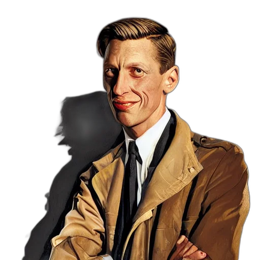 jacket, face, staff, photorealistic transparent PNG cut-out