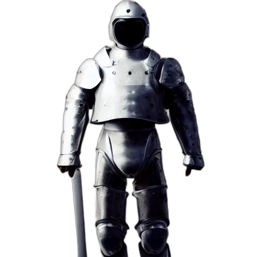 robot, staff, jacket, weapon transparent PNG cut-out