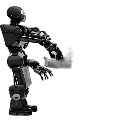 robot, concept art, 3d render, cyberpunk transparent PNG cut-out
