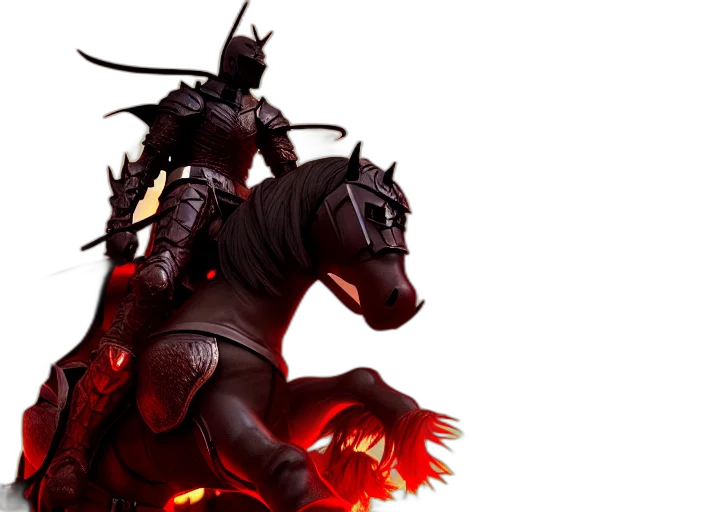 concept art, fantasy art, hell, knight transparent PNG cut-out