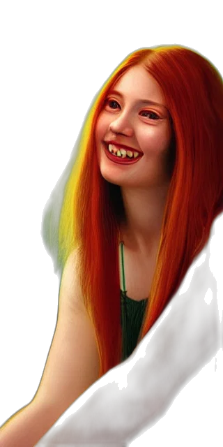 face, photorealistic, fantasy art, cartoon transparent PNG cut-out