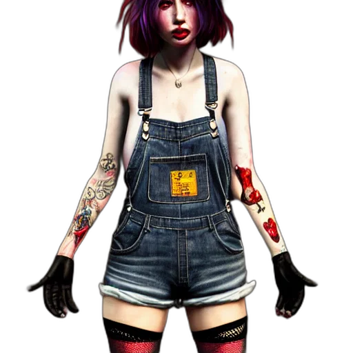 dress, cyberpunk, concept art, fantasy art transparent PNG cut-out