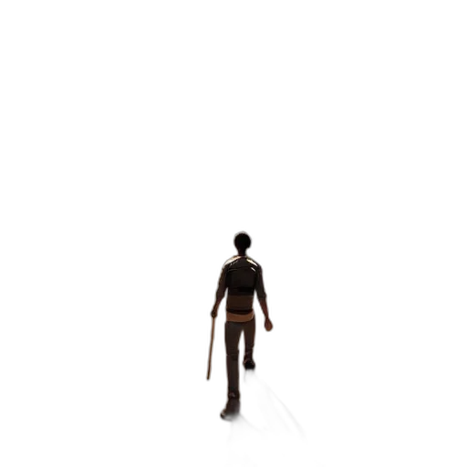 staff, robot, creature, sword transparent PNG cut-out