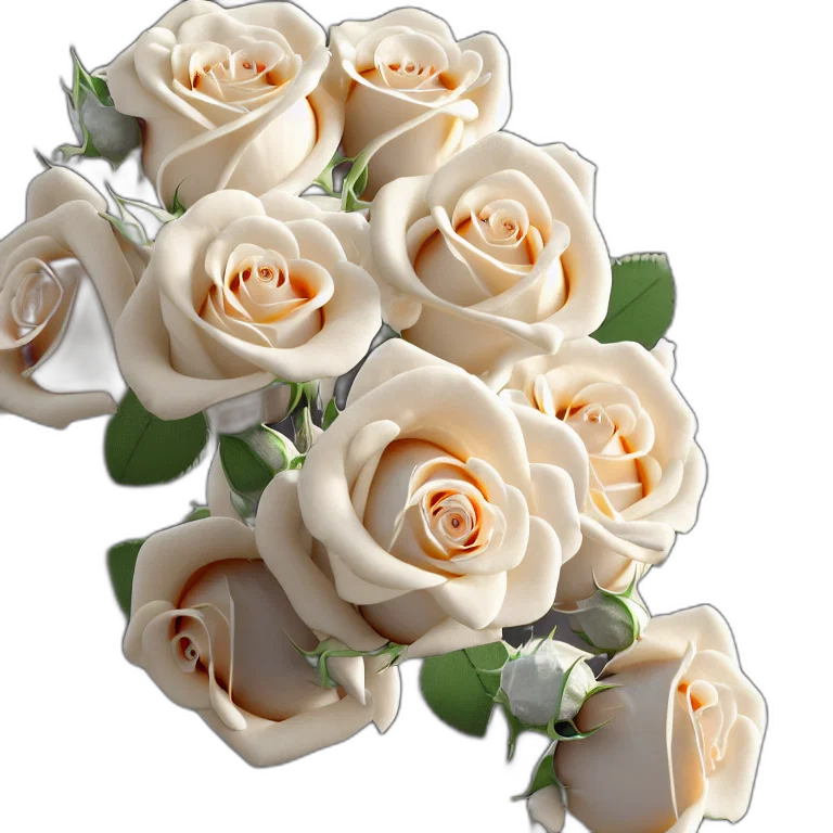 flower, jewelry, crown, 3d render transparent PNG cut-out