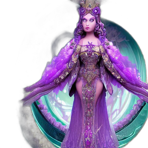 fantasy art, concept art, 3d render, princess transparent PNG cut-out