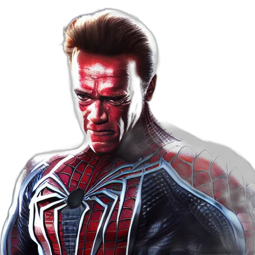face, comic book art, concept art, photorealistic transparent PNG cut-out