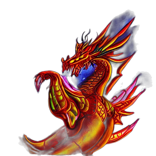 dragon, staff, creature, weapon transparent PNG cut-out