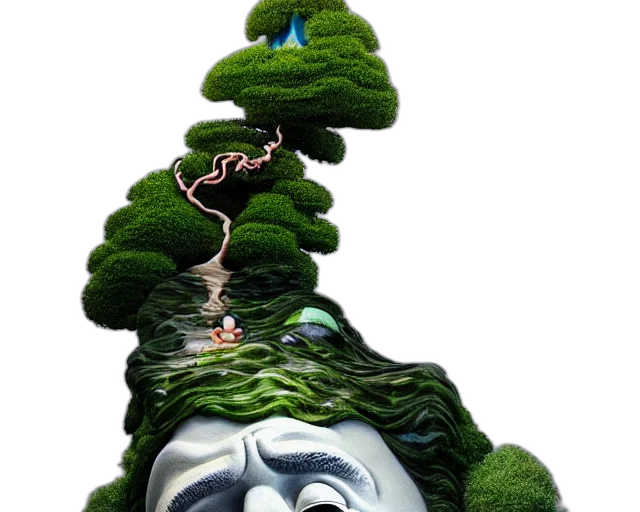 tree, crown, creature, staff transparent PNG cut-out