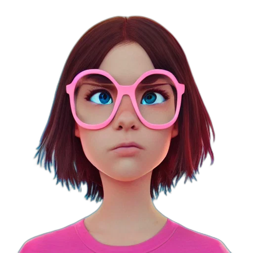 face, mask, jacket, 3d render transparent PNG cut-out