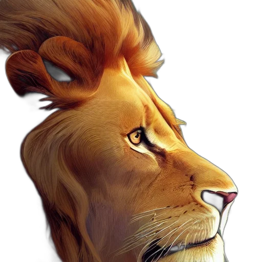 crown, animal, face, staff transparent PNG cut-out