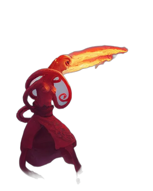 staff, weapon, creature, mask transparent PNG cut-out