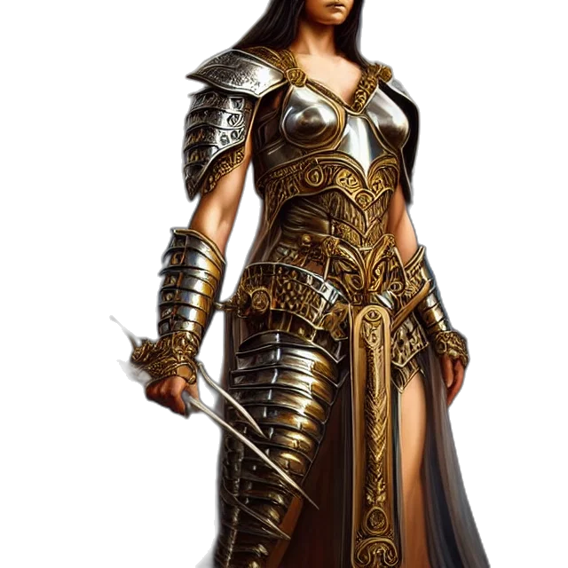 sword, dress, fantasy art, concept art transparent PNG cut-out