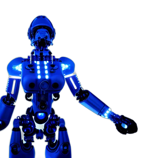 robot, 3d render, concept art, cyberpunk transparent PNG cut-out