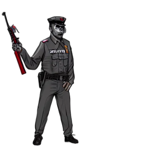 staff, weapon, jacket, concept art transparent PNG cut-out