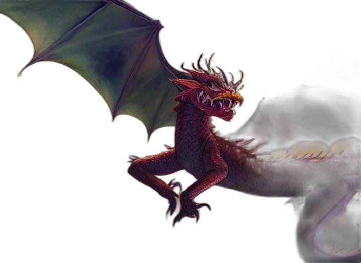 dragon, creature, fantasy art, concept art transparent PNG cut-out