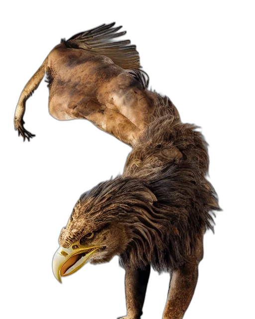 animal, dragon, creature, staff transparent PNG cut-out
