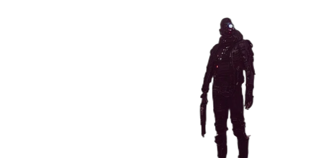 robot, weapon, creature, mask transparent PNG cut-out