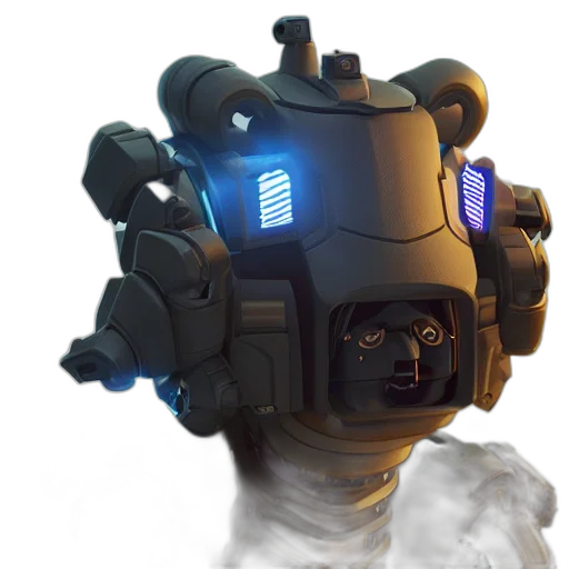 robot, mask, face, weapon transparent PNG cut-out