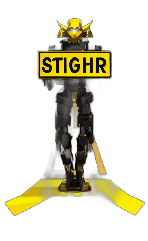 robot, staff, 3d render, concept art transparent PNG cut-out