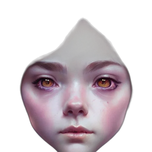 face, mask, creature, crown transparent PNG cut-out