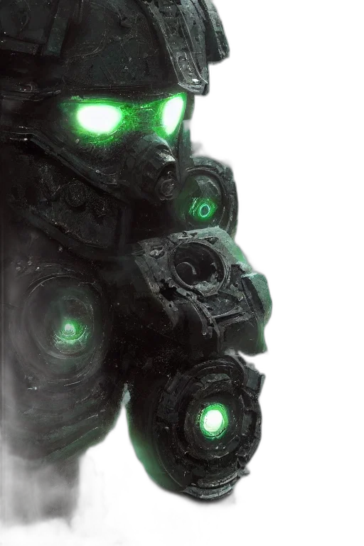 robot, weapon, mask, face transparent PNG cut-out