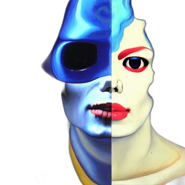 mask, face, robot, concept art transparent PNG cut-out