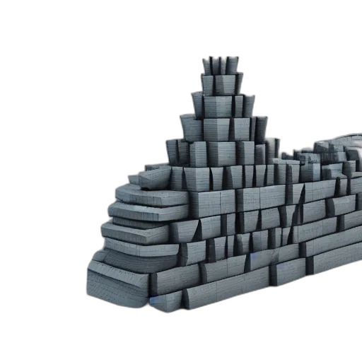 crown, building, furniture, 3d render transparent PNG cut-out