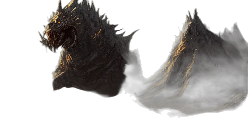dragon, creature, hair, mask transparent PNG cut-out