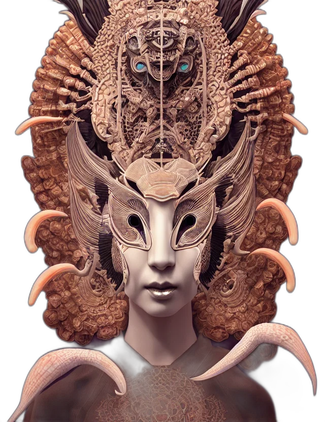 mask, creature, crown, face transparent PNG cut-out