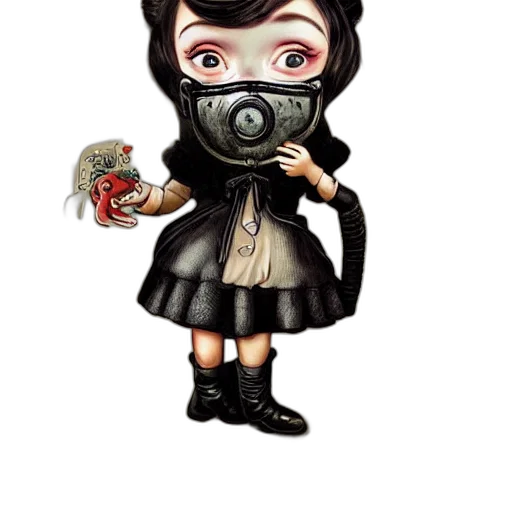 mask, concept art, cartoon, fantasy art transparent PNG cut-out