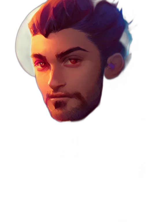 face, mask, crown, staff transparent PNG cut-out