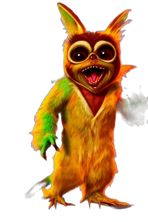 creature, staff, animal, mask transparent PNG cut-out
