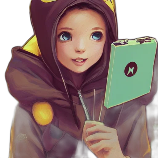 robot, face, staff, jacket transparent PNG cut-out