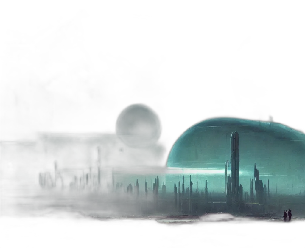 robot, concept art, 3d render, cyberpunk transparent PNG cut-out