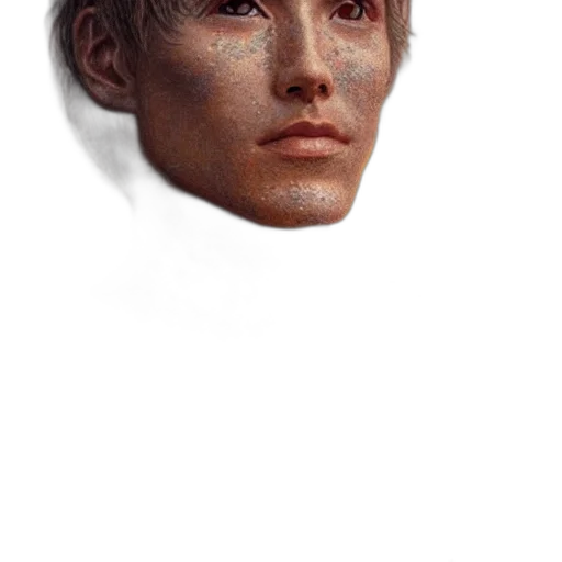 face, mask, hair, robot transparent PNG cut-out