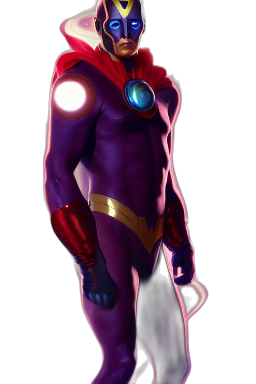 robot, comic book art, concept art, 3d render transparent PNG cut-out