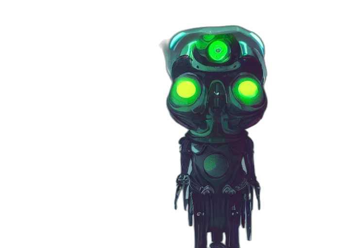 robot, mask, creature, concept art transparent PNG cut-out