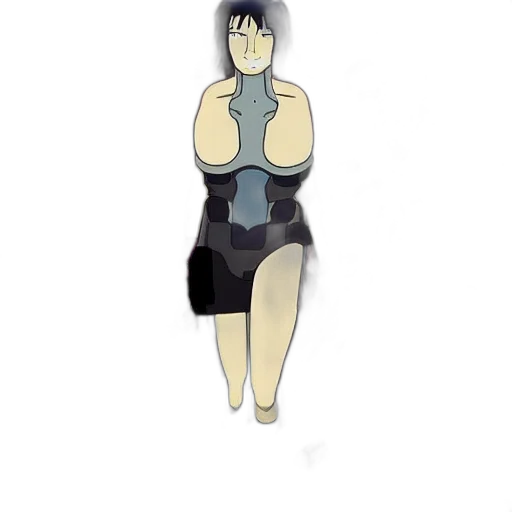 dress, robot, staff, mask transparent PNG cut-out