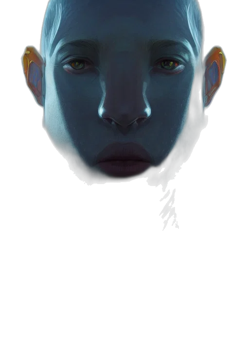 face, mask, creature, robot transparent PNG cut-out
