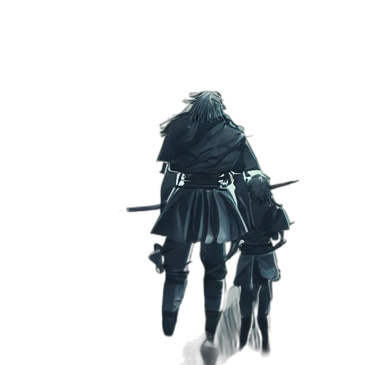 sword, jacket, weapon, staff transparent PNG cut-out