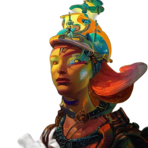 crown, staff, mask, face transparent PNG cut-out
