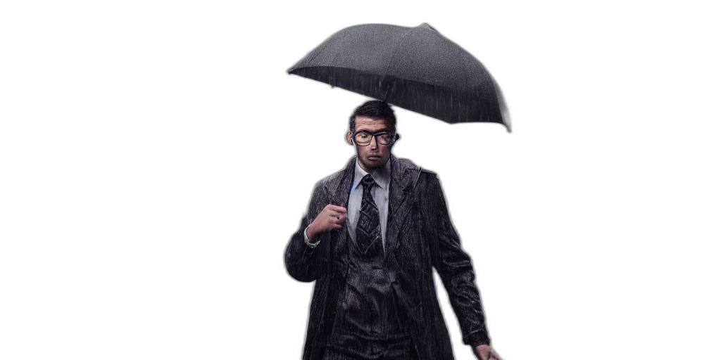 umbrella, jacket, staff, concept art transparent PNG cut-out
