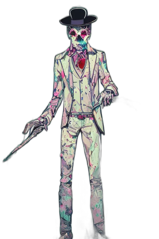 staff, jacket, robot, creature transparent PNG cut-out