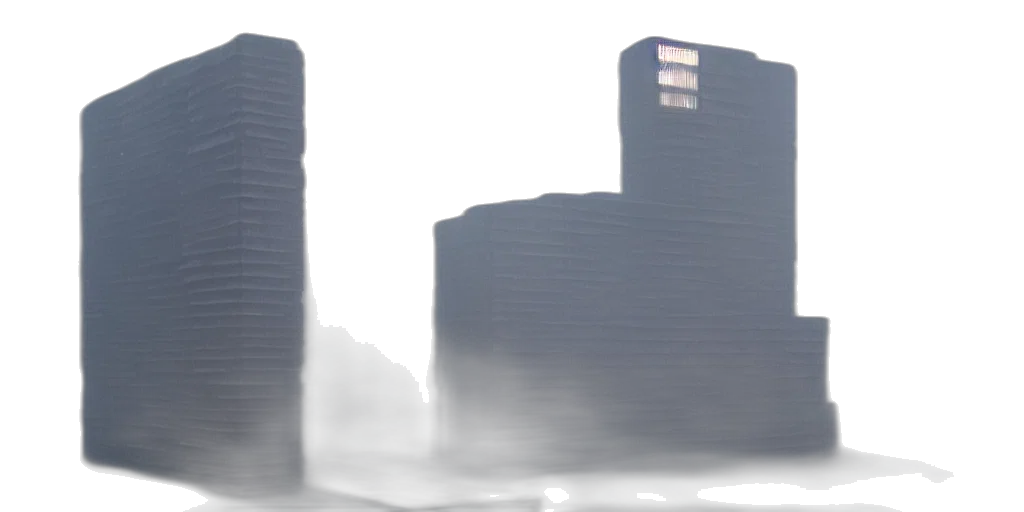 building, robot, 3d render, concept art transparent PNG cut-out