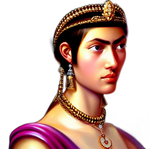 jewelry, crown, face, staff transparent PNG cut-out