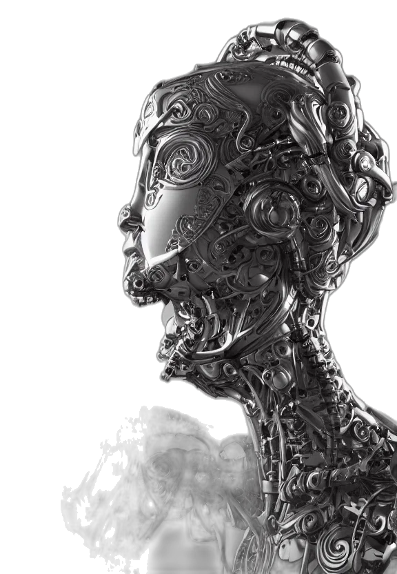 robot, mask, face, crown transparent PNG cut-out