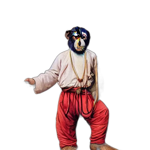 mask, animal, creature, staff transparent PNG cut-out