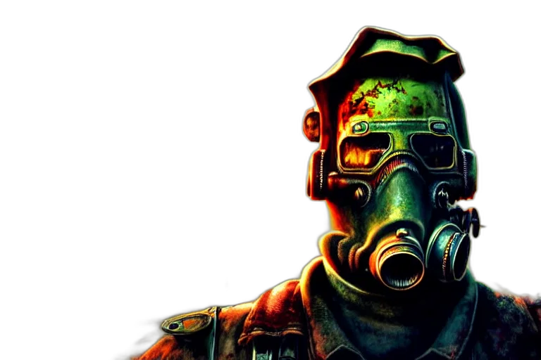 mask, concept art, cyberpunk, comic book art transparent PNG cut-out