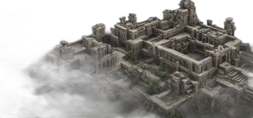 building, 3d render, concept art, fantasy art transparent PNG cut-out